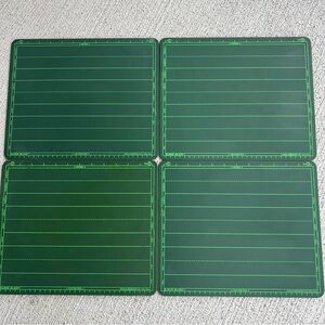 LOT OF 4 Vintage Super Slate World Research Student Chalkboards USED *READ 13x11